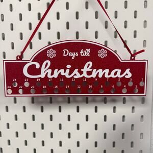 Candy Cane Advent Calendar plastic
